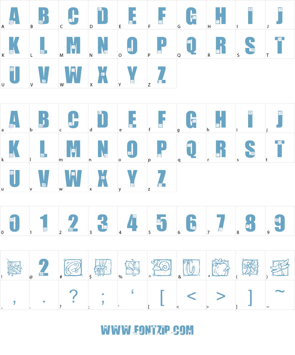LMS Bad Bugs Font Character